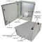 Altelix 20x16x8 NEMA 3X Fiberglass Weatherproof Enclosure with Equipment Mounting Plate & 120 VAC Outlets