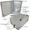 Altelix 24x16x9 NEMA 3X Fiberglass Weatherproof Enclosure with Blank Steel Equipment Mounting Plate