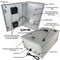 Altelix 24x16x9 Vented Fiberglass Heated Weatherproof NEMA Enclosure with 120 VAC Outlets, 400W Heater & Dual 85°F Turn-On Cooling Fans