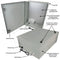 Altelix 32x24x12 NEMA 4X Fiberglass Heated Weatherproof Enclosure with Equipment Mounting Plate, 400W Heater, 120 VAC Outlets & Power Cord