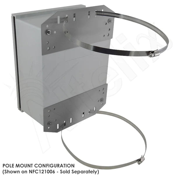 Stainless Steel Pole Mount / Flange Mount Kit for Altelix NFC121006 & NS121006 Series NEMA Enclosures
