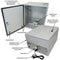 Altelix 20x16x12 NEMA 4X Steel Weatherproof Enclosure with 120 VAC Outlets and Power Cord