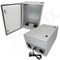 Altelix 24x16x12 Steel Weatherproof NEMA Enclosure with Dual Cooling Fans, 120 VAC Outlets and Power Cord