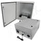 Altelix 24x20x12 Steel Weatherproof NEMA Enclosure with Dual Cooling Fans, 120 VAC Outlets and Power Cord