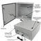 Altelix 24x24x12 NEMA 4X Steel Weatherproof Enclosure with 120 VAC Outlets and Power Cord