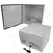 Altelix 24x24x16 NEMA 4X Steel Weatherproof Enclosure with 120 VAC Outlets and Power Cord