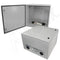 Altelix 24x24x24 Steel Weatherproof NEMA Enclosure with Dual 12 VDC Cooling Fans