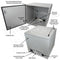 Altelix 24x24x24 Steel Weatherproof NEMA Enclosure with Dual 24 VDC Cooling Fans