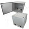 Altelix 24x24x16 Industrial DIN Rail Steel Weatherproof NEMA Enclosure with Dual Cooling Fans, 120 VAC Outlets and Power Cord
