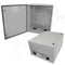 Altelix 28x24x16 Vented Steel Weatherproof NEMA Enclosure with Steel Equipment Mounting Plate