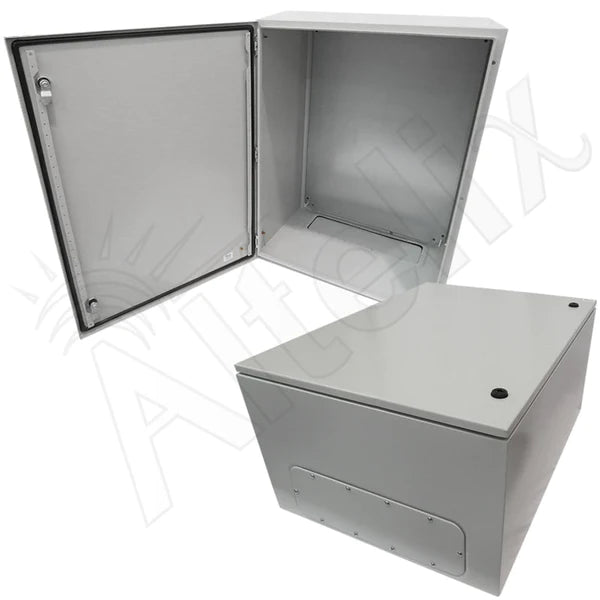 Altelix 32x24x16 NEMA 4X Steel Weatherproof Enclosure with Steel Equipment Mounting Plate