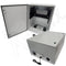 Altelix 32x24x16 19" Wide 6U Rack Steel Weatherproof NEMA Enclosure with Dual Cooling Fans, 120 VAC Outlets and Power Cord
