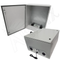 Altelix 32x24x16 Steel Weatherproof NEMA Enclosure with Dual Cooling Fans, 120 VAC Outlets and Power Cord
