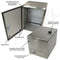 Altelix 16x12x12 NEMA 4X Stainless Steel Weatherproof Enclosure with Steel Equipment Mounting Plate