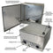 Altelix 24x24x16 Stainless Steel Weatherproof NEMA Enclosure with Dual 12 VDC Cooling Fans