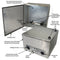 Altelix 24x24x16 Stainless Steel Weatherproof NEMA Enclosure with Dual 48 VDC Cooling Fans