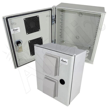 Altelix 12x10x6 Vented Fiberglass Weatherproof NEMA Enclosure - Nema Supply