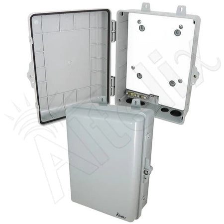 Altelix 12x9x5 IP66 NEMA 4X PC+ABS Indoor / Outdoor RF Transparent WiFi Access Point Enclosure with PVC Non - Metallic Equipment Mounting Plate - Nema Supply