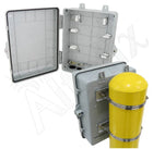 Altelix 12x9x5 Pole Mount IP66 NEMA 4X PC+ABS Weatherproof Utility Box with Hinged Door - Nema Supply