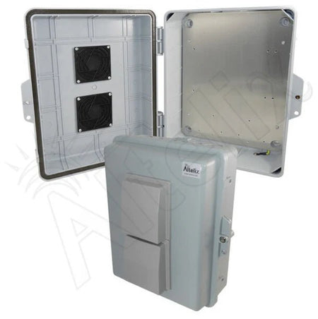 Altelix 14x11x5 Polycarbonate + ABS Vented Weatherproof NEMA Enclosure with Aluminum Mounting Plate - Nema Supply