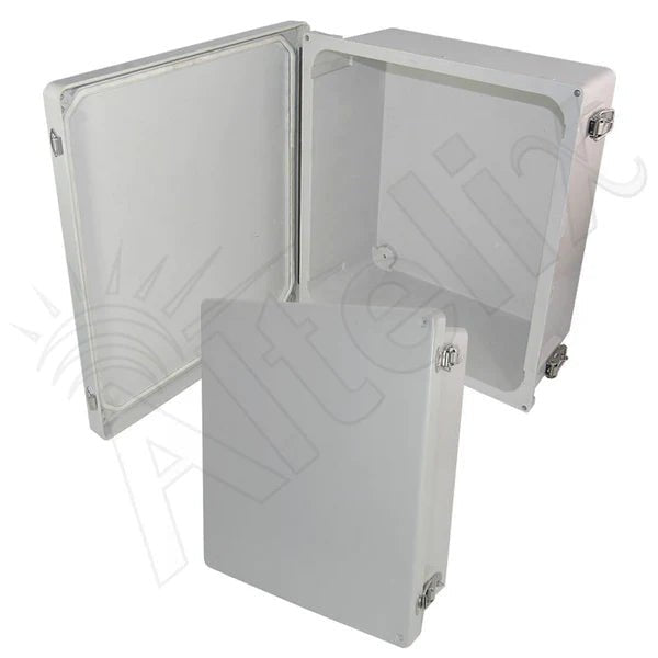 Altelix 14x12x6 Fiberglass NEMA 4X Weatherproof Enclosure with Quick Release Latches - Nema Supply