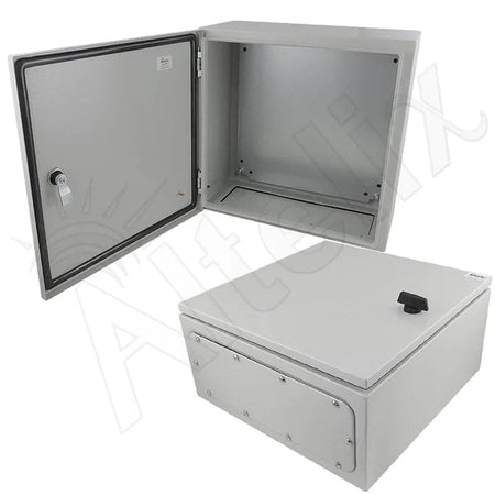 Altelix 16x16x8 NEMA 4X Steel Weatherproof Enclosure with Steel Equipment Mounting Plate - Nema Supply