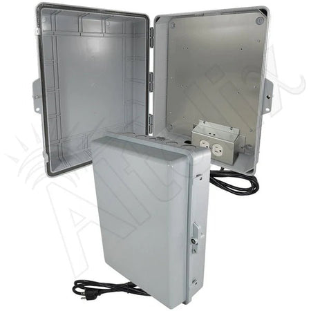 Altelix 17x14x6 PC + ABS Weatherproof Power Box NEMA Enclosure with 120V Power Outlets - Nema Supply