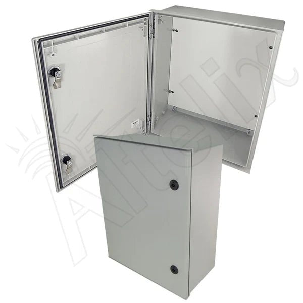 Altelix 20x16x8 NEMA 3X Fiberglass Indoor / Outdoor RF Transparent WiFi Access Point Enclosure with Non - Metallic Equipment Mounting Plate - Nema Supply