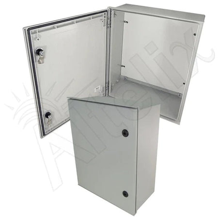 Altelix 20x16x8 NEMA 3X Fiberglass Indoor / Outdoor RF Transparent WiFi Access Point Enclosure with Non - Metallic Equipment Mounting Plate - Nema Supply