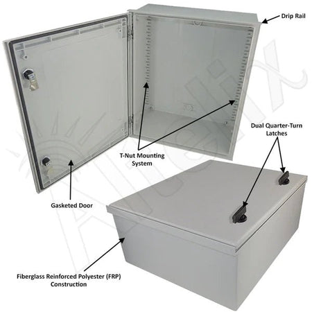 Altelix 20x16x8 NEMA 3X Fiberglass Weatherproof Enclosure - Nema Supply