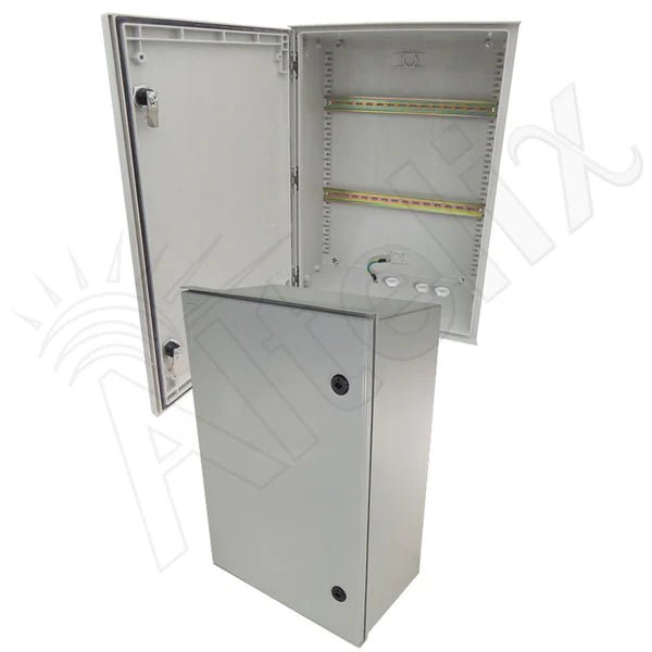 Altelix 24x16x9 Industrial DIN Rail Enclosure Fiberglass NEMA 3X IP65 - Nema Supply