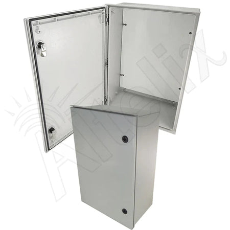 Altelix 24x16x9 NEMA 3X Fiberglass Indoor / Outdoor RF Transparent WiFi Access Point Enclosure with Non - Metallic Equipment Mounting Plate - Nema Supply