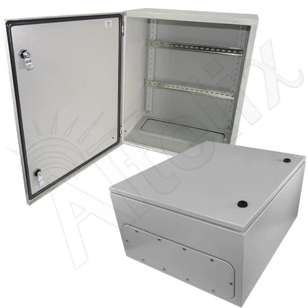 Altelix 24x20x12 Industrial DIN Rail NEMA 4X Steel Weatherproof Enclosure - Nema Supply
