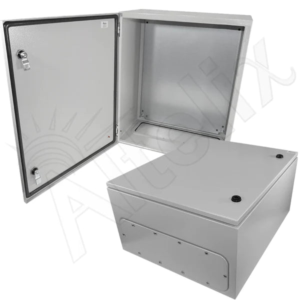 Altelix 24x20x12 NEMA 4X Steel Weatherproof Enclosure with Steel Equipment Mounting Plate - Nema Supply