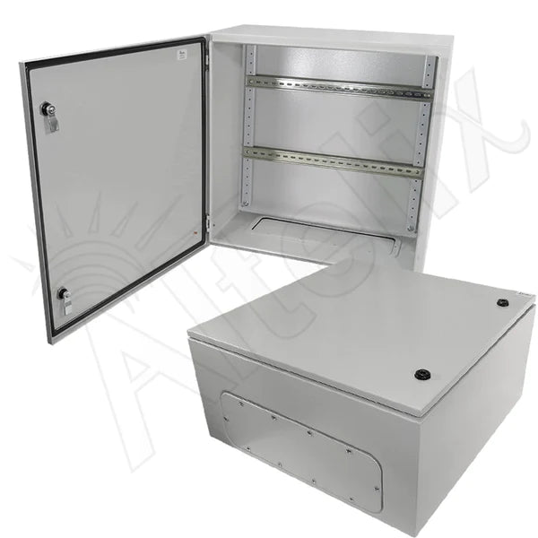 Altelix 24x24x12 Industrial DIN Rail NEMA 4X Steel Weatherproof Enclosure - Nema Supply