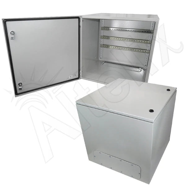 Altelix 24x24x24 Industrial DIN Rail NEMA 4X Steel Weatherproof Enclosure - Nema Supply