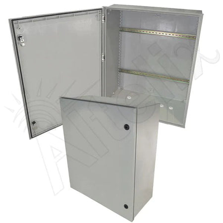Altelix 32x24x12 Industrial DIN Rail Enclosure Fiberglass NEMA 3X IP65 - Nema Supply
