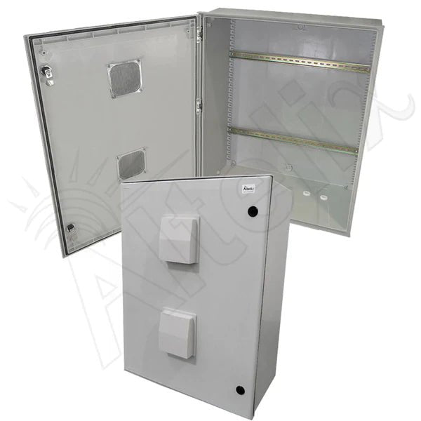 Altelix 32x24x12 Vented Industrial DIN Rail Fiberglass Weatherproof NEMA Enclosure - Nema Supply