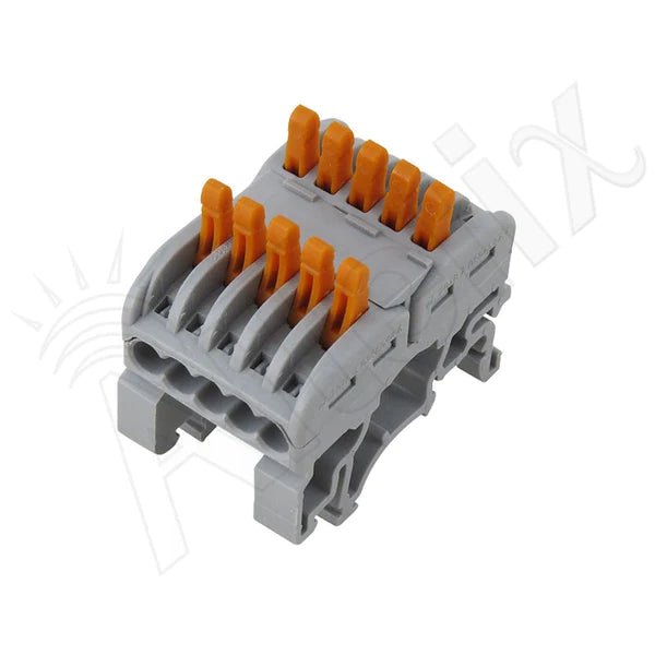 Altelix 5 - Conductor DIN Rail Mount Quick Splicing Connector - Nema Supply