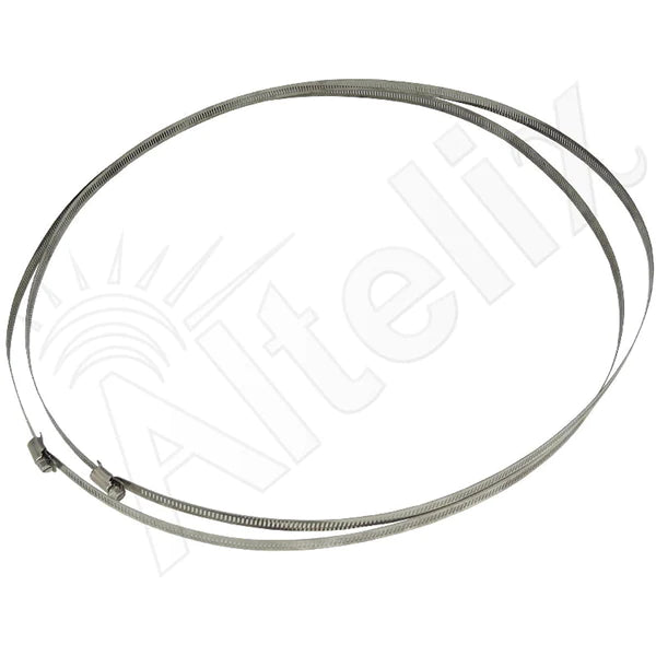 Altelix Adjustable Stainless Steel Mounting Bands for Pole Diameter up to 17.5 Inches - 2 - Pack - Nema Supply