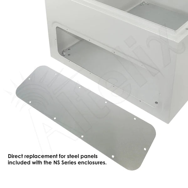 Altelix Blank Aluminum Access Panel for NS242012, NS242412, NS242416, NX242416, NS242424, NS282416 and NS322416 Enclosures - Nema Supply