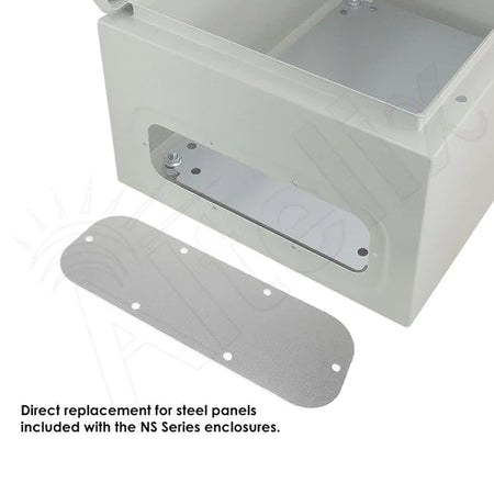 Altelix Blank Aluminum Equipment Mounting Plate for NF100806 Series Enclosures - Nema Supply