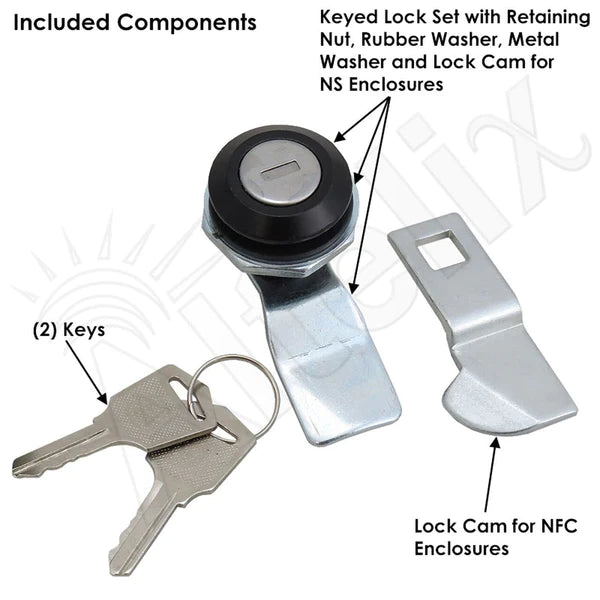 Altelix Keyed Lock Set with Keys for NS/NFC Series Enclosures - Nema Supply