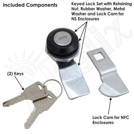 Altelix Keyed Lock Set with Keys for NS/NFC Series Enclosures - Nema Supply