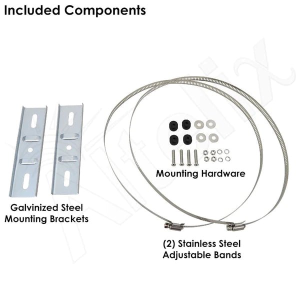 Altelix Pole Mount Kit for NP090803, NP100904, NP120905 & NP120907 NEMA Enclosures - Nema Supply