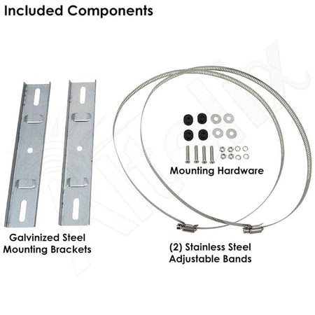 Altelix Pole Mount Kit for NP131004, NP151005 & NF108006 NEMA Enclosures - Nema Supply