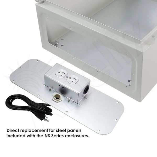 Altelix Power Module with 120VAC Outlets for NS161608, NX161608, NS201612, NX201612 and NS241612 Enclosures - Nema Supply