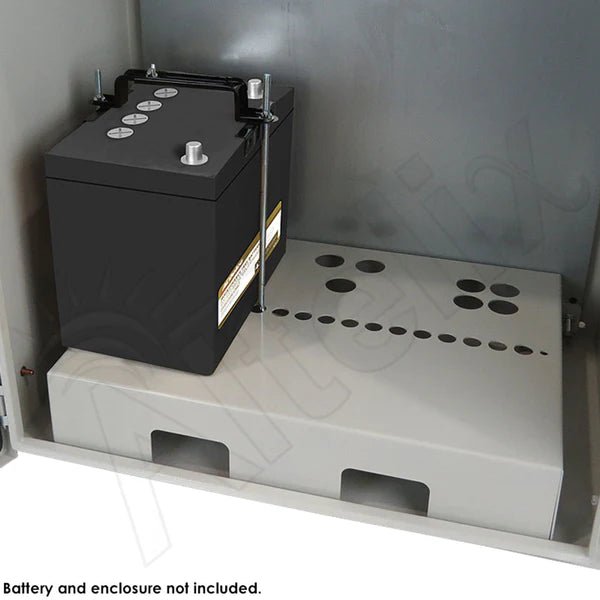 Altelix Steel Battery/Utility Shelf with Adjustable Battery Hold Down for NS Enclosures - Nema Supply