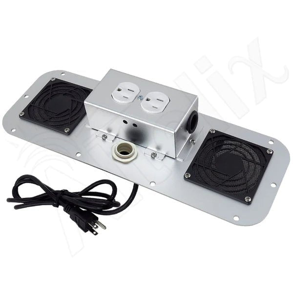 Altelix Vented Power Module with 120VAC Outlets for NS161608, NX161608, NS201612, NX201612 and NS241612 Enclosures - Nema Supply