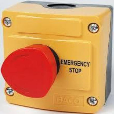 Baco IP69K Rated 22mm Control Station - Emegency - Stop Push - Turn To Reset 40mm Non Illuminated - Nema Supply